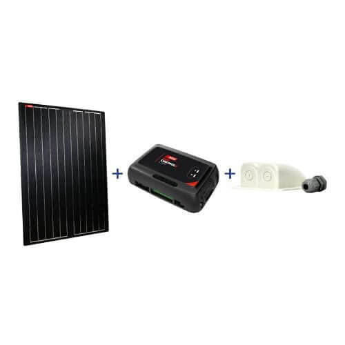 Kit pannello solare per camper NDS lightsolar  + Sun Control SC350M + Passatetto + PG