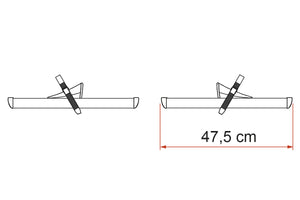 Canalina portabici Fiamma Kit Rail Premium 48