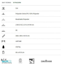 Carica l&#39;immagine nel visualizzatore di Gallery, Scheda tecnica Tenda Brunner Family A.I.R. Tech Paraiso
