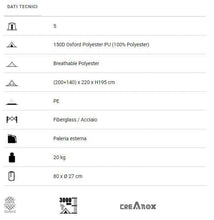 Carica l&#39;immagine nel visualizzatore di Gallery, Scheda tecnica Tenda Family Brunner Kalinda 5
