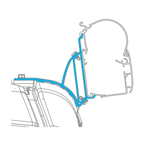 Adattatori Dometic PerfectWall Adapter per tendalino a parete VW T5 T6 Multivan – set 2 pezzi universali