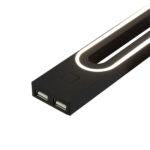 Plafoniera a led da camper con 2 porte usb