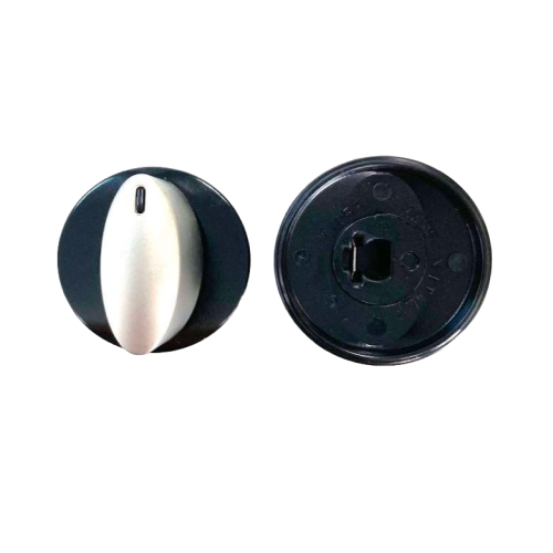 Manopola nera/cromo per piani cottura Can serie 4000260