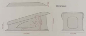 Tetto pop-up per camper Soltherm dimensioni