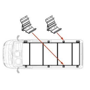Kit Roof Rail staffe aggiuntive per Ducato Maxi XL