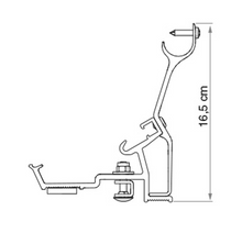Carica l&#39;immagine nel visualizzatore di Gallery, Kit Roof Rail staffe aggiuntive per Ducato Maxi XL
