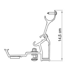 Carica l&#39;immagine nel visualizzatore di Gallery, Kit Roof Rail staffe aggiuntive per Ducato Maxi XL
