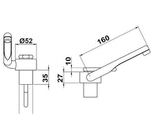 Carica l&#39;immagine nel visualizzatore di Gallery, Rubinetto RB1487 Can per Camper

