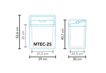 Carica l&#39;immagine nel visualizzatore di Gallery, Frigorifero portatile termoelettrico Mestic MTEC-25 AC/DC / MTEC-28
