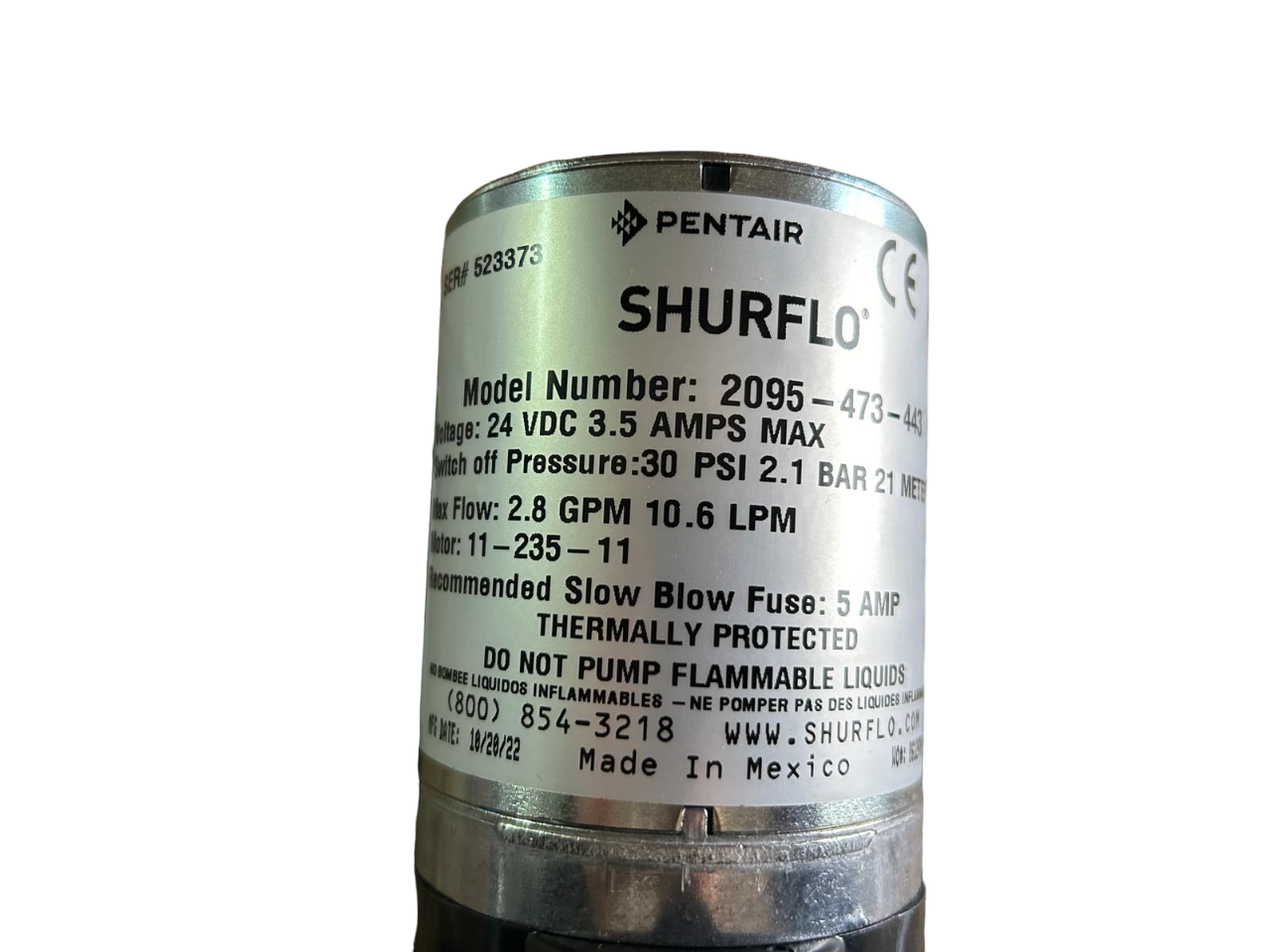 POMPA PENTAIR SHURFLO SERIE 4009 REVOLUT