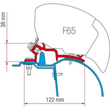 Carica l'immagine nel visualizzatore di Gallery, Kit montaggio tendalino Fiamma F65 per Master, Movano e Interstar H2 <2010
