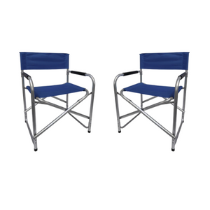 Set sedie da campeggio regista in alluminio