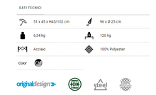 Carica l&#39;immagine nel visualizzatore di Gallery, Scheda tecnica Sedia da campeggio Brunner Raptor Recliner
