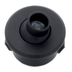 Minispot tondo orientabile nero per camper