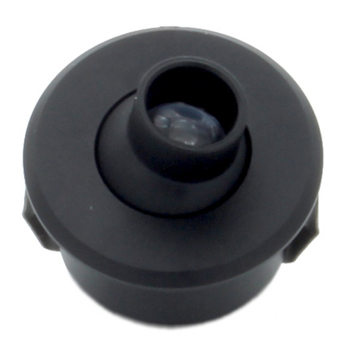 Minispot tondo orientabile nero per camper