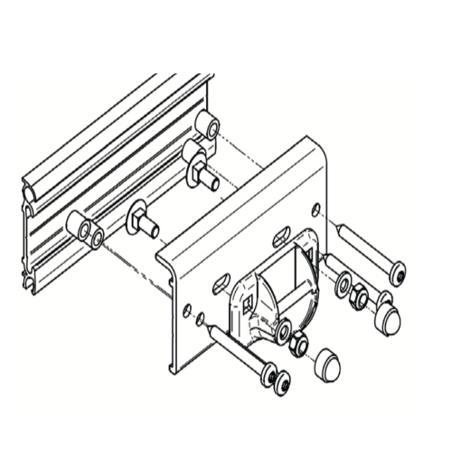 Adattatore Thule Bike Rack per Dethleffs/Carado/Sunlight