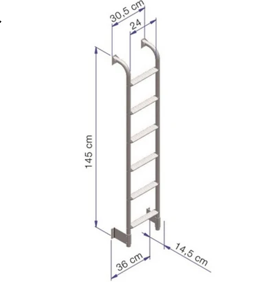 Scaletta per interno Thule 6 gradini