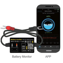 Carica l&#39;immagine nel visualizzatore di Gallery, Schermata app BATTERY MONITOR BM2 per monitoraggio batteria veicoli
