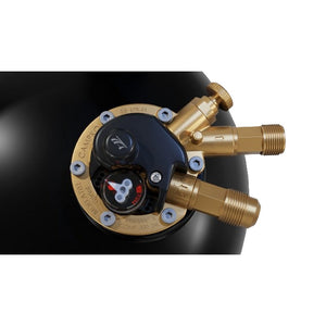 Bombola ricaricabile CAMPKO 30 litri 14 kg acciaio multivalvola arresto 80 percento ECE 67R-01<