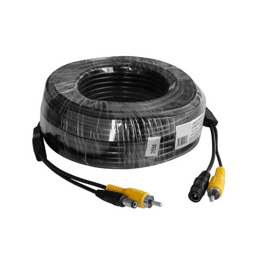 BW 20 Meter CCTV BNC Video e cavo di alimentazione prolunga 20M - Tipo di cavo: 0.2mm?, Cavo OD: 4.0mm BW 20 Meter CCTV BNC Video e cavo di alimentazione prolunga 20M - Tipo di cavo: 0.2mm?, Cavo OD: 4.0mm