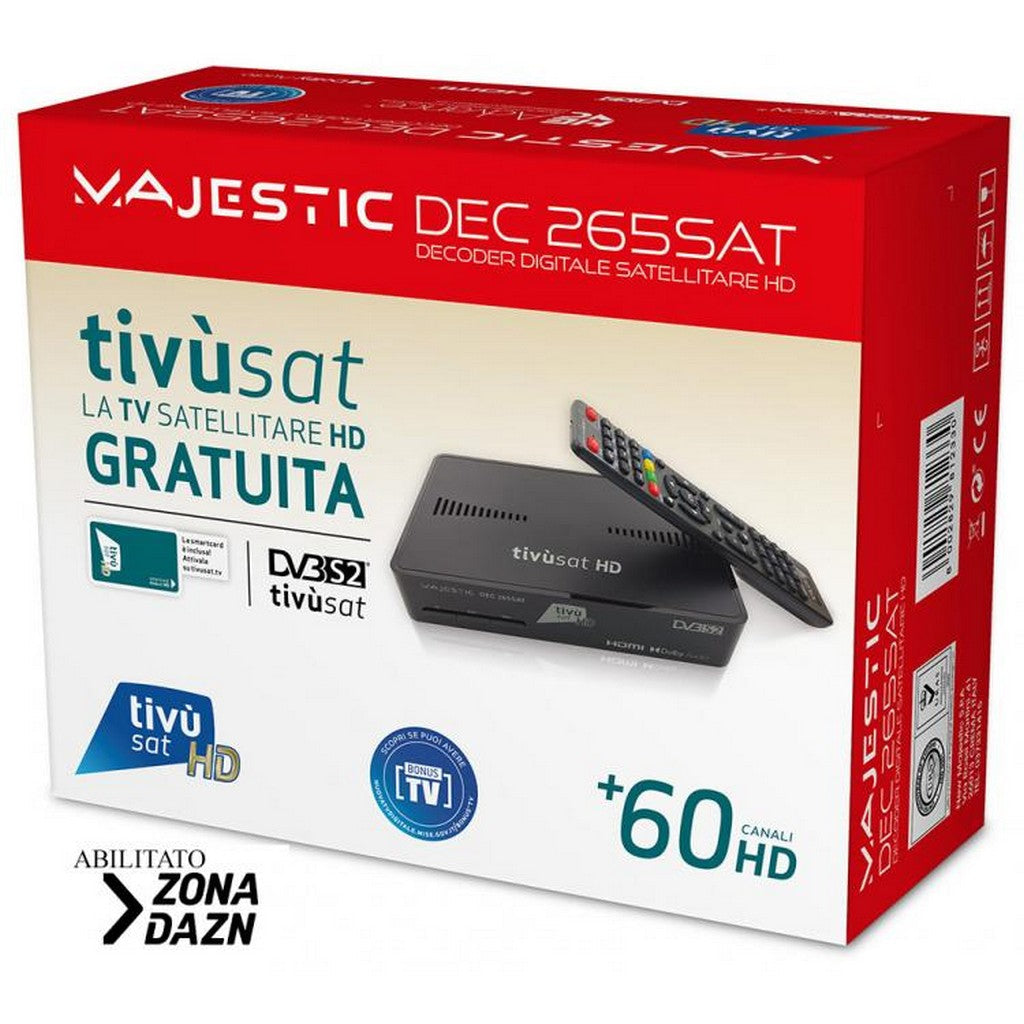 DECODER TIVUSAT HD con Tessera Scheda Tivùsat HDMI canali Rai Mediaset DECODER TIVUSAT HD con Tessera Scheda Tivùsat HDMI canali Rai Mediaset