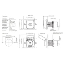 Carica l&#39;immagine nel visualizzatore di Gallery, Installazione e specifiche presa doppia USB-C in spazio ridotto camper
