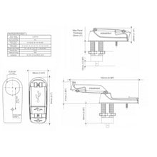 Carica l&#39;immagine nel visualizzatore di Gallery, Installazione e specifiche tecniche per presa professionale USB-A+C in esterno camper
