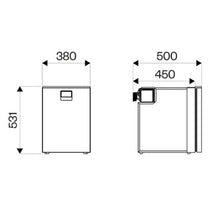 Carica l&#39;immagine nel visualizzatore di Gallery, Installazione frigorifero a cassetto frontale in minivan
