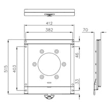 Carica l&#39;immagine nel visualizzatore di Gallery, Dettaglio di installazione piastra girevole per van
