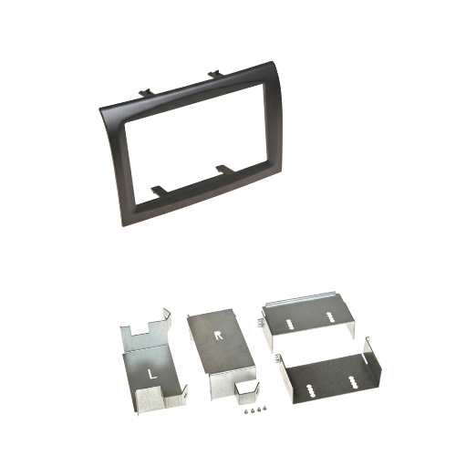 Kit installazione 2DIN per Fiat Ducato con mascherina nera opaca