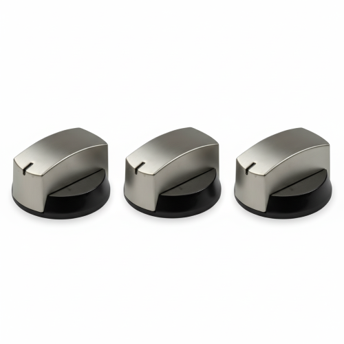  Kit 3 manopole gas Dometic per camper cromo nero