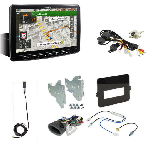 Display navigazione Alpine con mappe camper per van