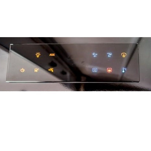 Pannello controllo touch sense nero senza cavo in vetro 