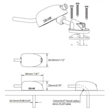 Carica l&#39;immagine nel visualizzatore di Gallery, Dettaglio passacavo con dadi prigionieri per minivan
