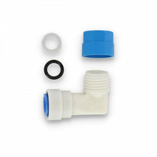 Carica l&#39;immagine nel visualizzatore di Gallery, Raccordo curvo blu attacco JG Ø 12mm camper
