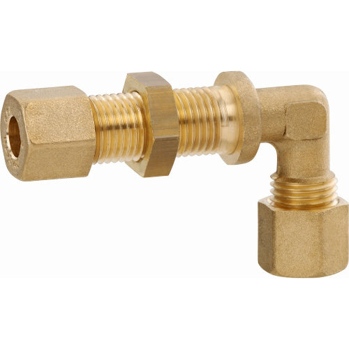 Raccordo a gomito in ottone diametro 8 mm per tubi gas