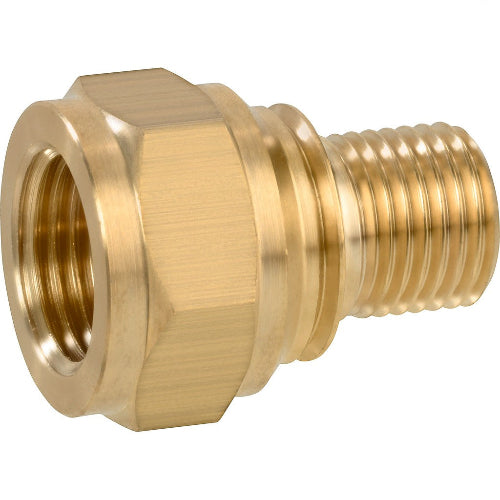 Raccordo regolatore con dado di giunzione per impianti gas sicuri