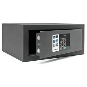 Dettaglio tastiera digitale LED cassaforte SafeBox per installazione in veicoli ricreazionali
