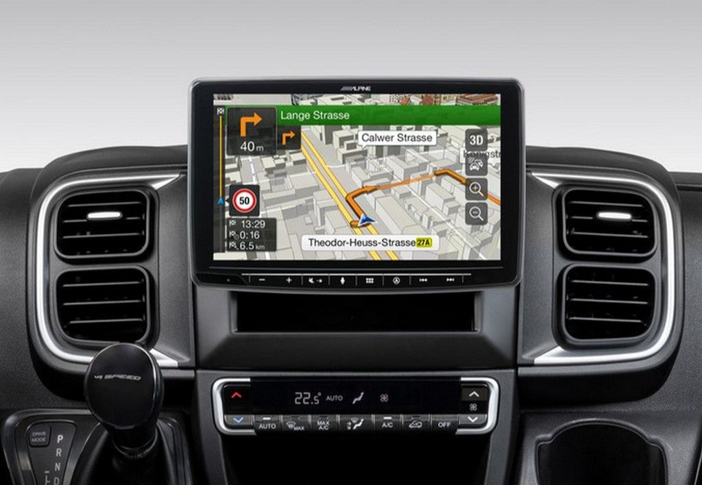 Sistema multimediale Alpine installato su Ducato 8