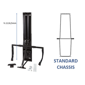 Kit strutture cinture Fiat Ducato Standard puntone dritto per sicurezza sedili camper e fissaggio seggiolini misure