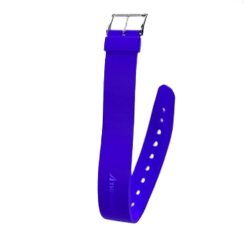 Braccialetto NFC Thitronik KeyStrap in silicone blu per antifurto WiPro su camper
