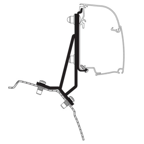 Kit adattatore staffa Thule 4200 per Ford Transit Tourneo con componenti