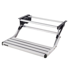 Carica l&#39;immagine nel visualizzatore di Gallery, Thule Single Step 12V modello 460 mm, gradino motorizzato in alluminio anodizzato per camper
