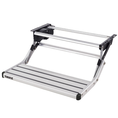 Thule Single Step 12V modello 550 mm, gradino motorizzato in alluminio anodizzato per camper