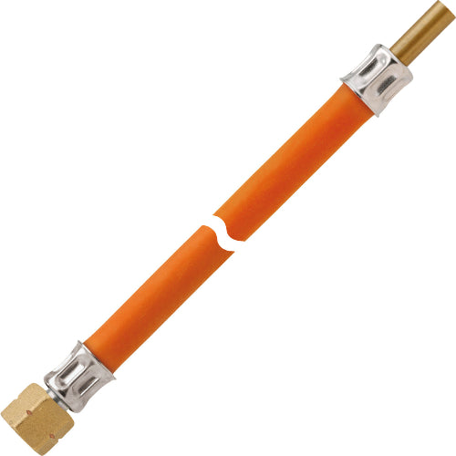 Tubo flessibile per gas in gomma 60cm 10bar con attacchi in ottone