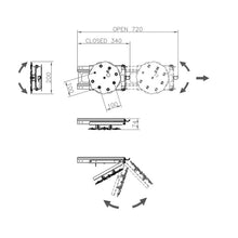 Carica l'immagine nel visualizzatore di Gallery, TV con estrazione laterale e sistema di rotazione
