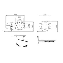 Carica l'immagine nel visualizzatore di Gallery, Installazione supporto TV rotante in camper e van
