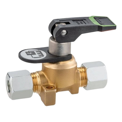 Valvola chiusura gas singola a bilanciere 8mm