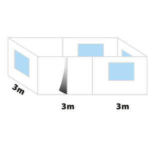 Set di pareti laterali Sidewall per gazebo Enjoy 2.0 Brunner