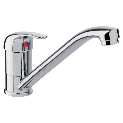 Miscelatore monoleva con canna 14cm per camper